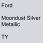 Preview: Ford, Moondust Silver Metallic, TY.